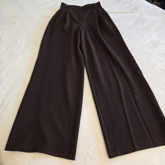 Lichi Women's High Waist Pleated Top Loose Fit Wide Leg Pants - Picture 13 of 16